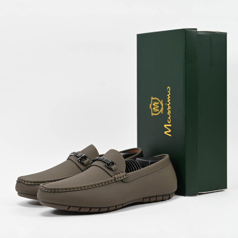 Massimo Mocassins Driving Loafers - 222-10A-GREEN