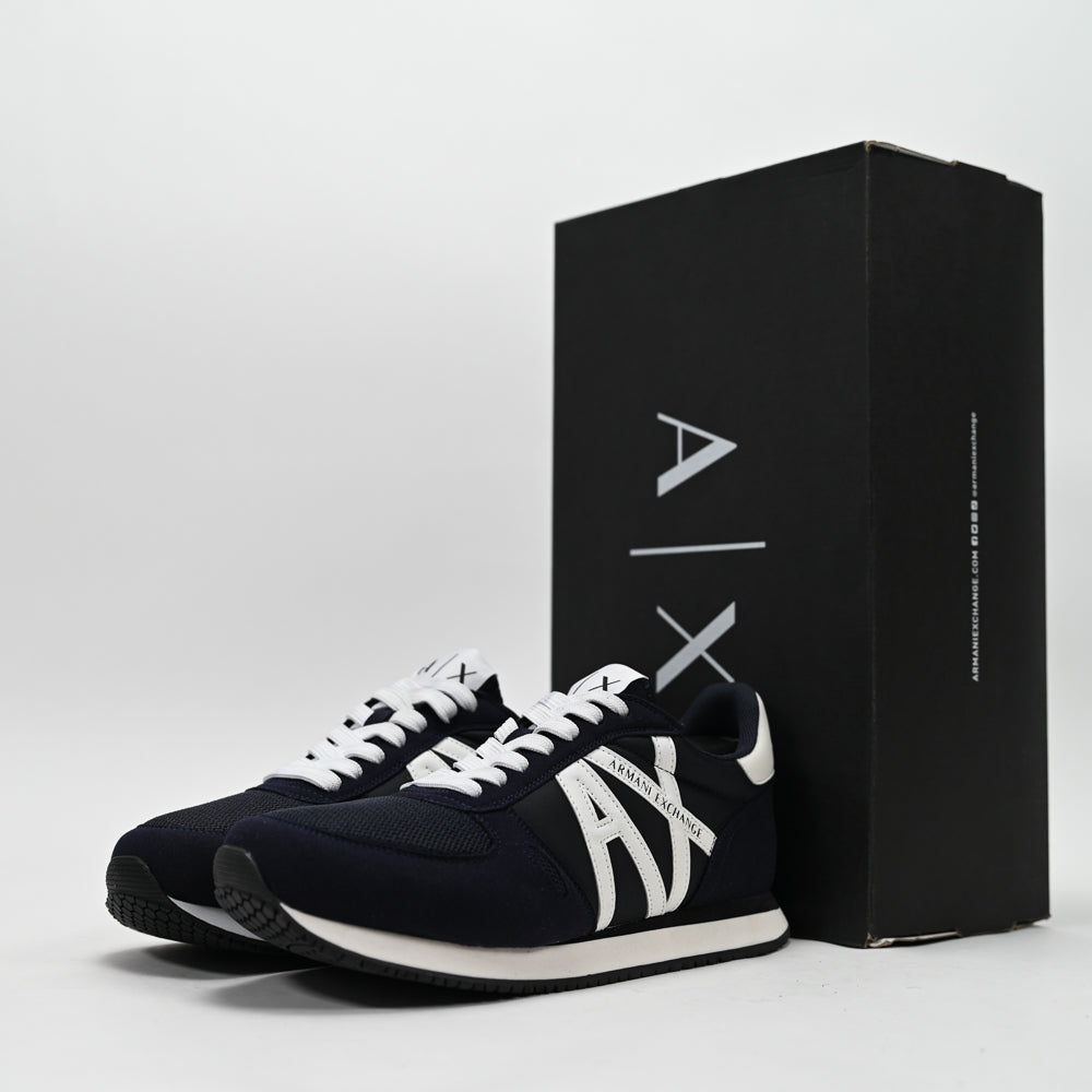 Armani Exchange Retro Running Sneakers - XUX017-XCC68-BLUE