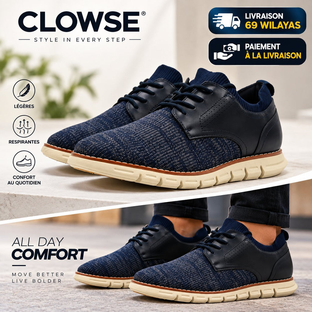 CLOWSE OXFORDS - CL-B006-NAVY