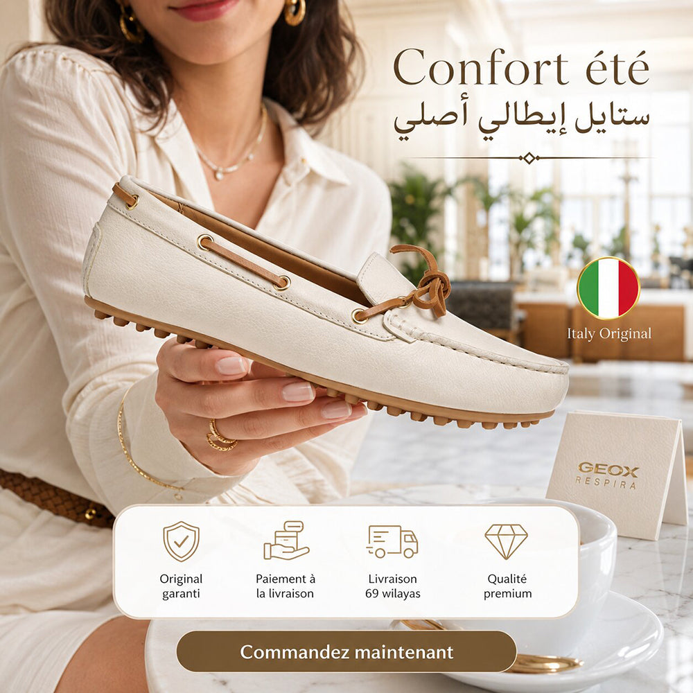 Geox Kalistena Woman Leather Loafers - D651JC04643-C1S5F