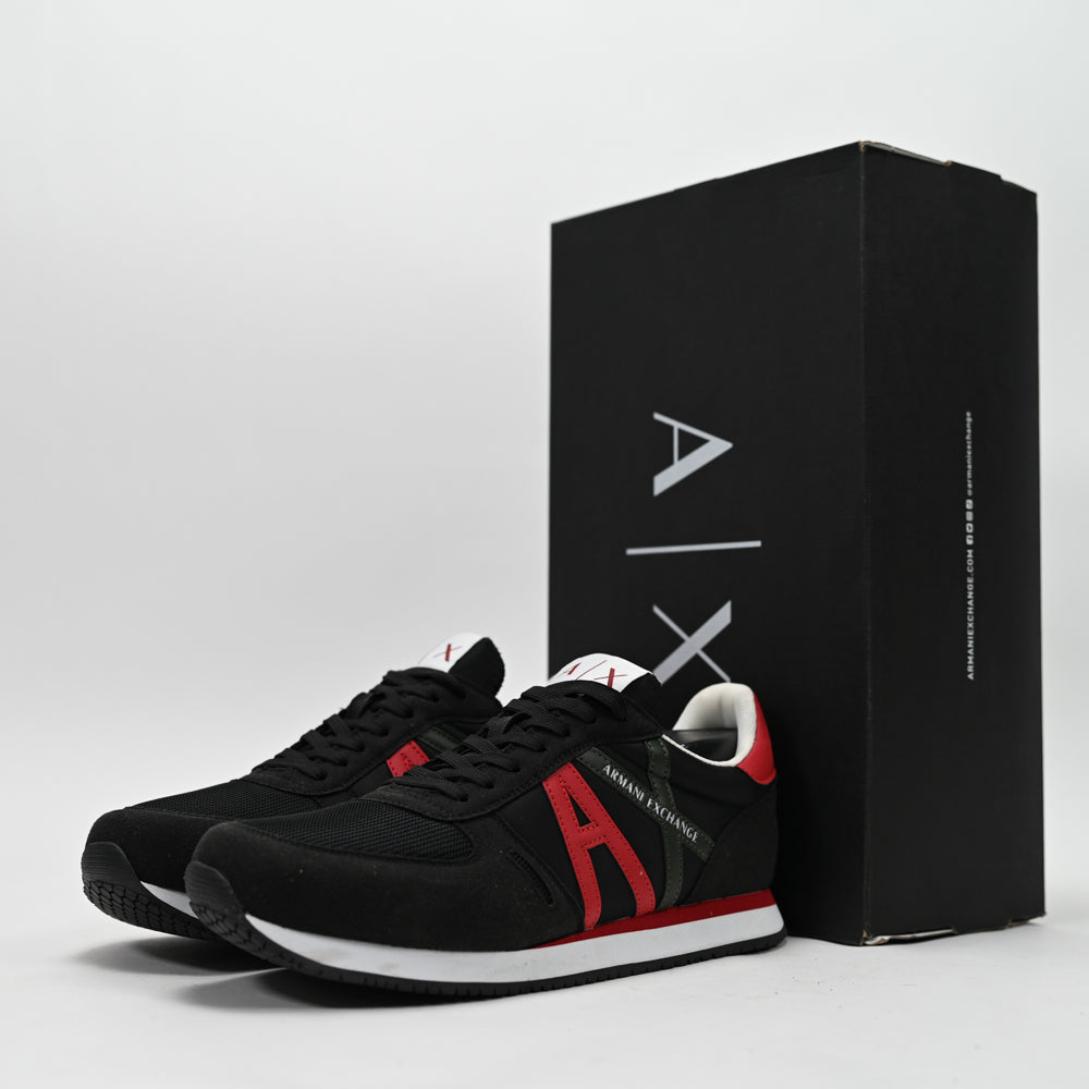 Armani Exchange Retro Running Sneakers - XUX017-XCC68-BRED