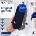 Champion 3-Pack Sneaker Socks Navy-White-Grey - U24560-BS501