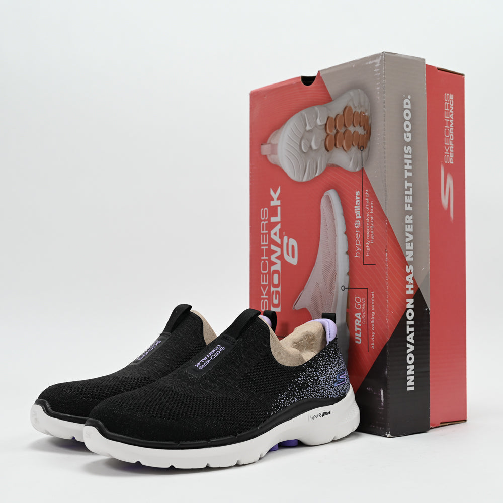 Skechers GO WALK 6 – Glimmering Walking Shoes - 124502-BKLV