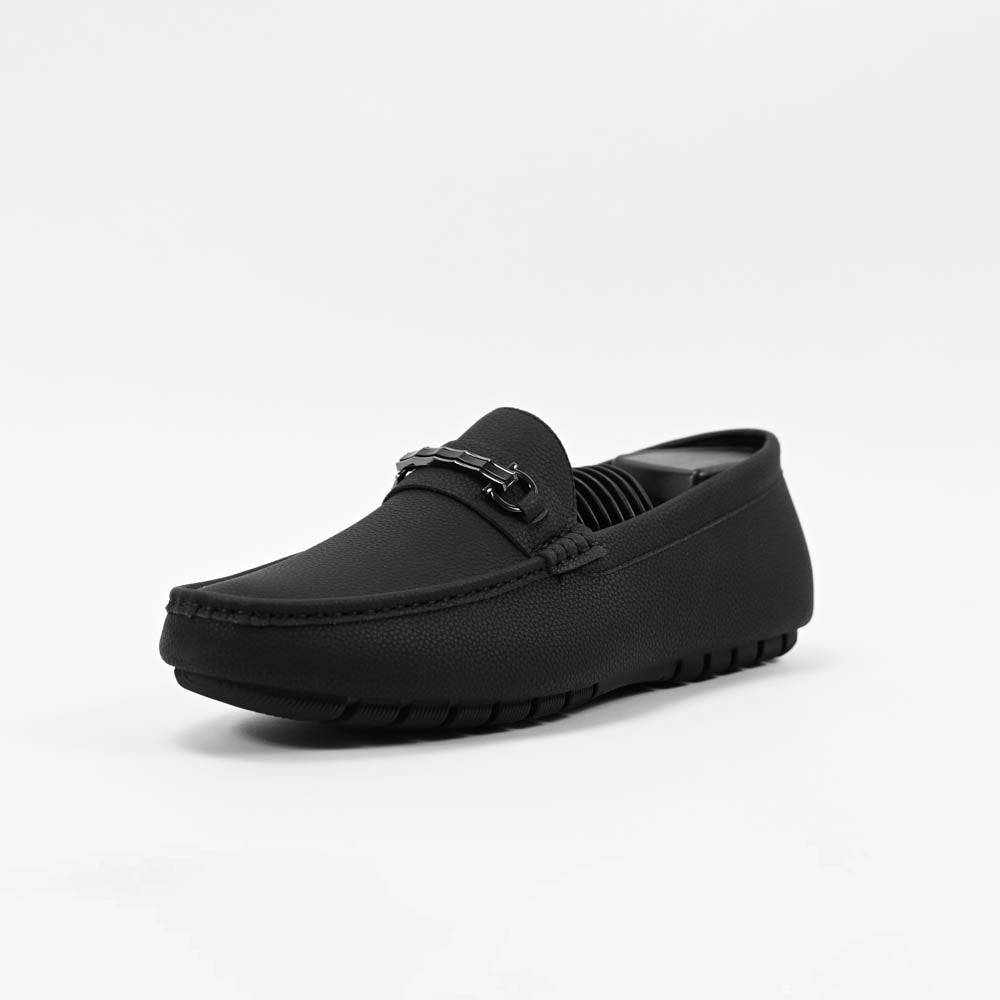 Massimo Mocassins Driving Loafers - 222-10A-BLACK