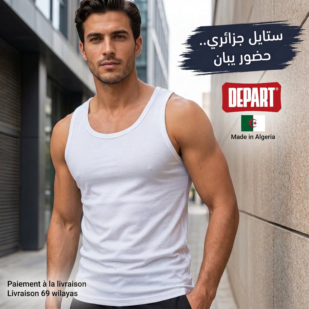 DEPART PACK DE 3 DÉBARDEURS HOMME - MA218-G23-3COLORS