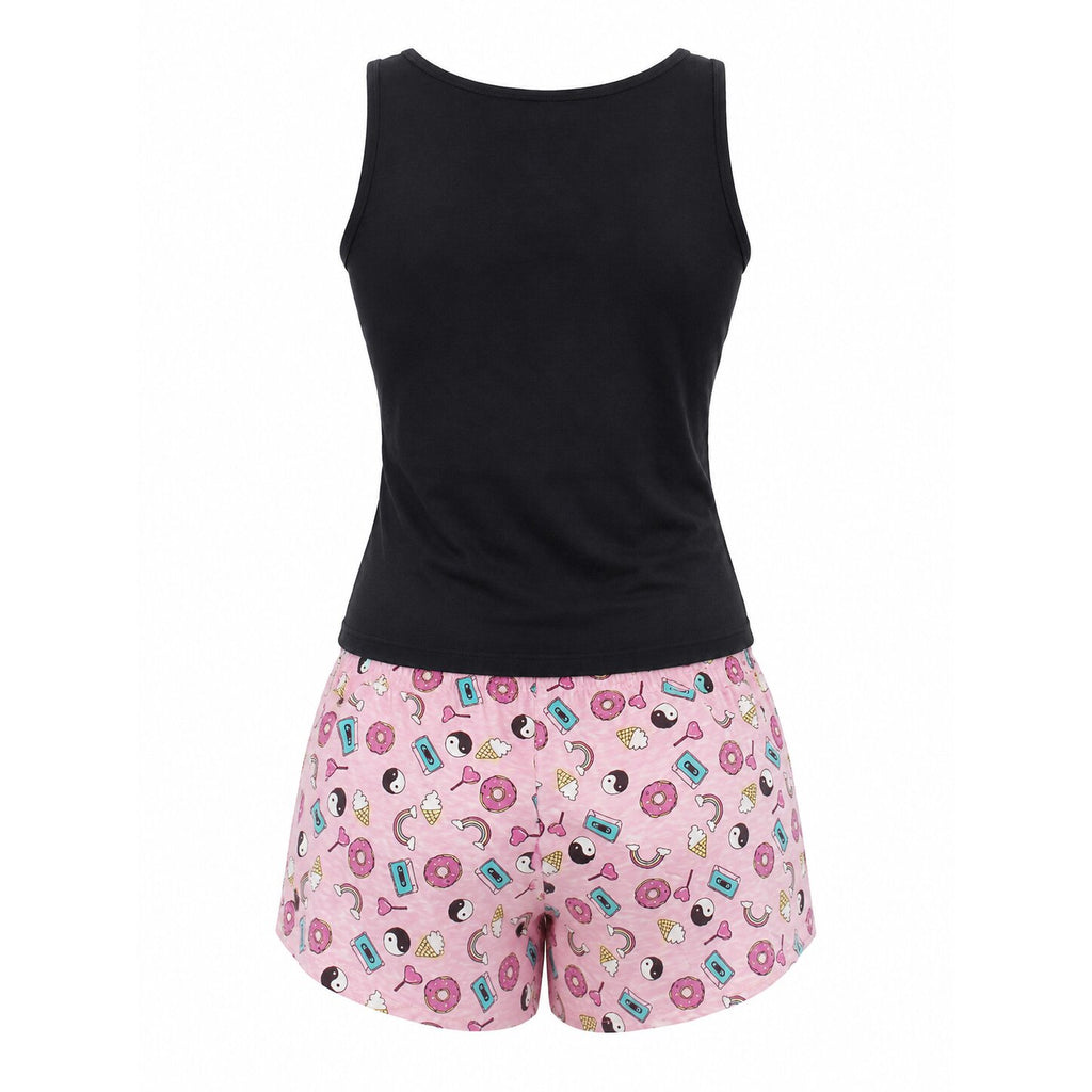 Pyjama d\'Été Femme Noir - P-BOULEVARD-N