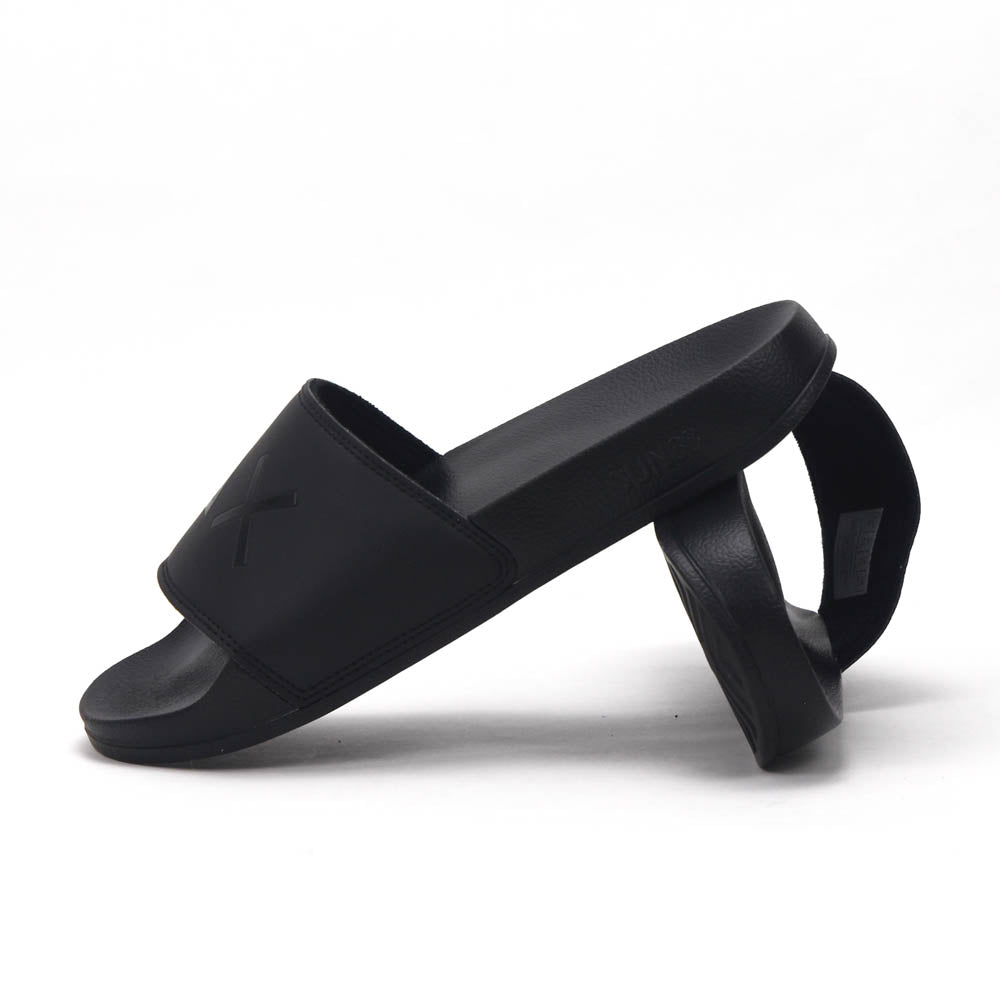 SUN68 Logo Black Slippers - X36110-11
