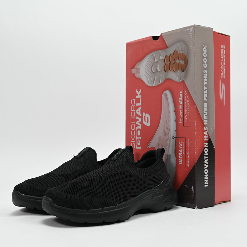 Skechers GO WALK 6 – Vibrant Smile Walking Shoes - 124530-BBK