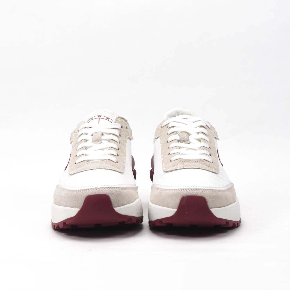 TOMMY HILFIGER BASKETS TOMMY JEANS TJW TECH RUNNER HOMME BLANC - ENOENO-WHITE