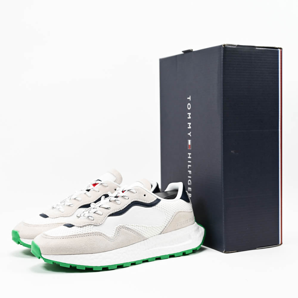 Tommy Hilfiger Men Sneakers - EM0EM01259-WHITE-GREEN