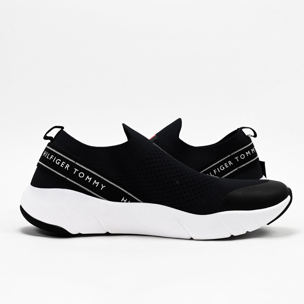 Tommy Hilfiger Low Cut Slip-On Sneakers - T3A4-30418-0702800-BLACK