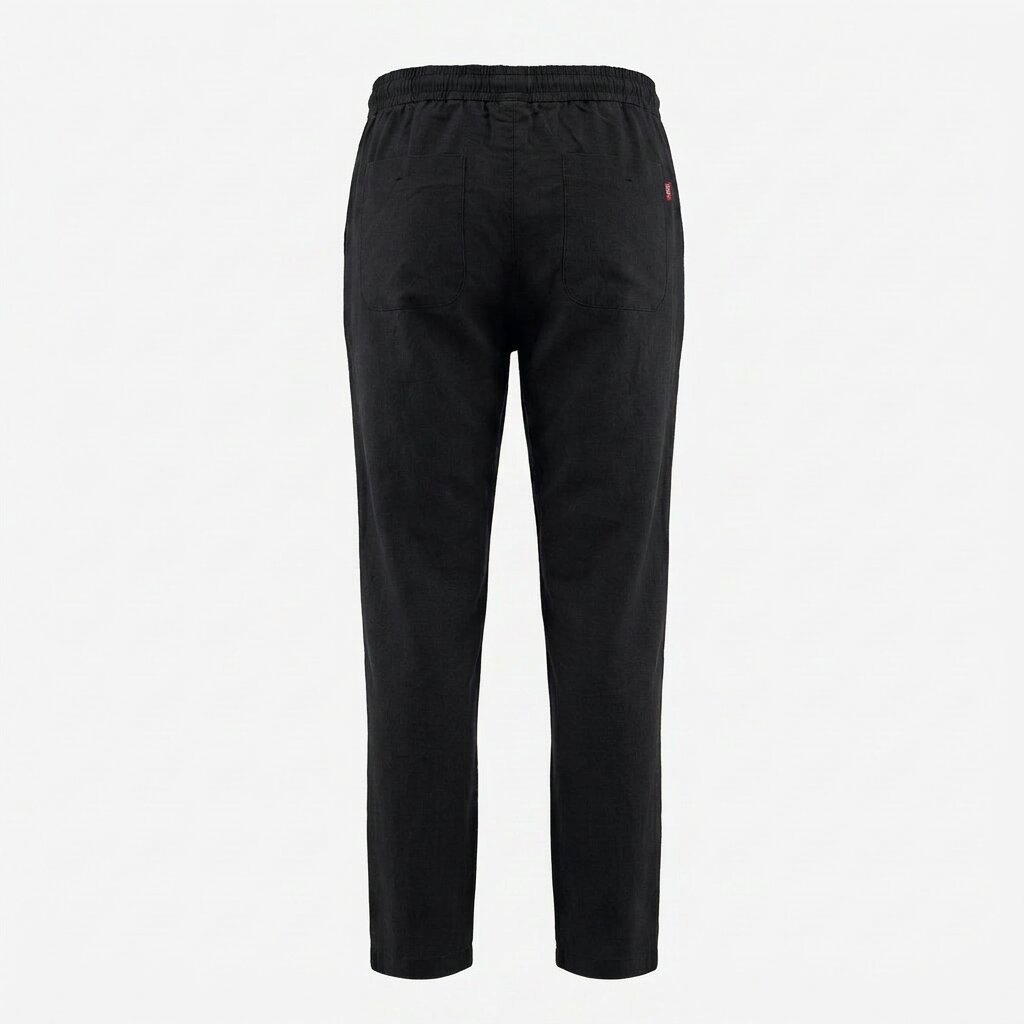 Départ Homme Pantalon en Lin Black - MG191-G21-000869