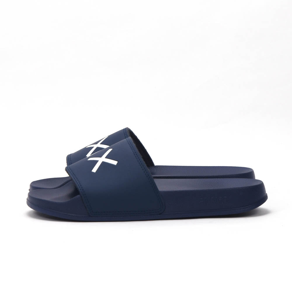 SUN68 Logo Navy Flip Flops - X36110-07