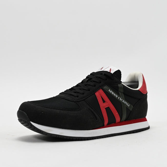 Armani Exchange Retro Running Sneakers - XUX017-XCC68-BRED