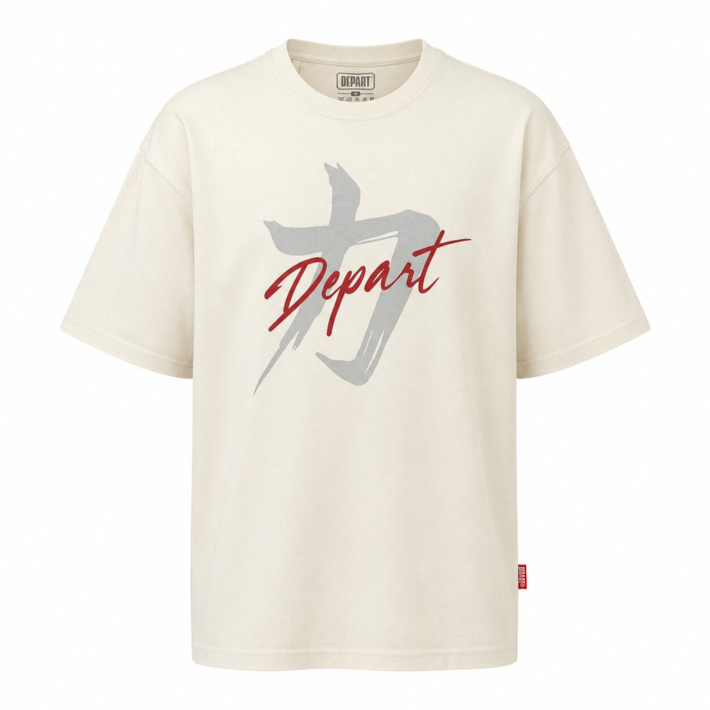 Départ Homme T-shirt Oversize-Beige - MT319-G23-014084