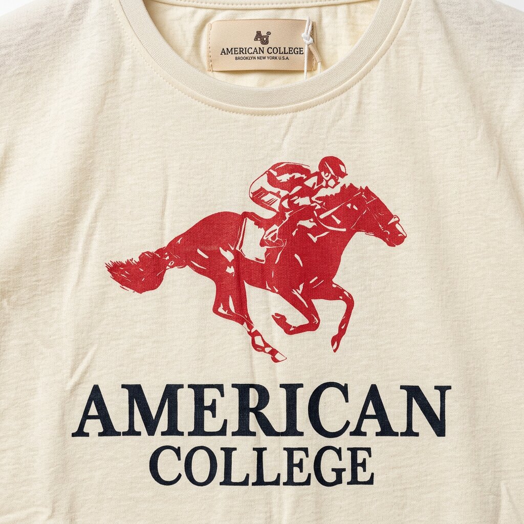 American College t-shirt pour Homme - TS260103-DK BEIGE