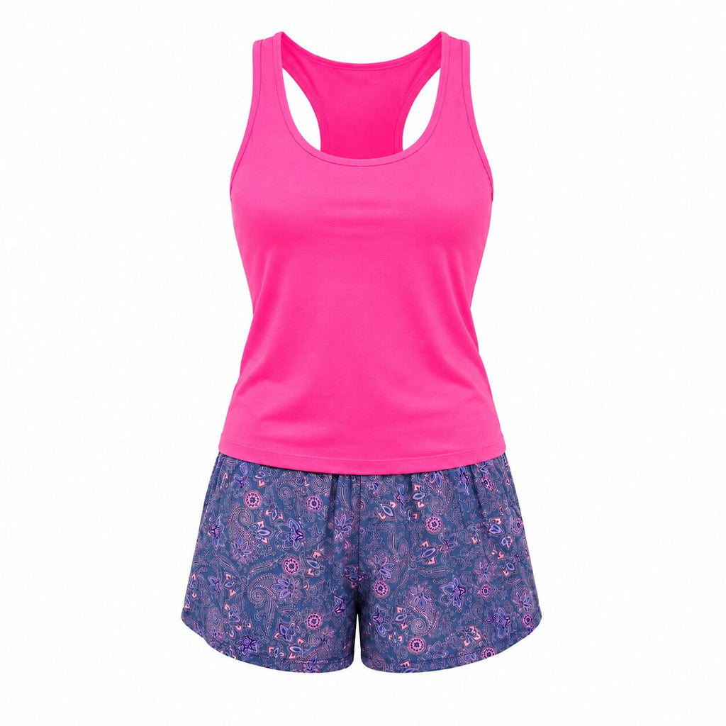 Pyjama d\'Été Femme - P-BOULEVARD-ROSE06