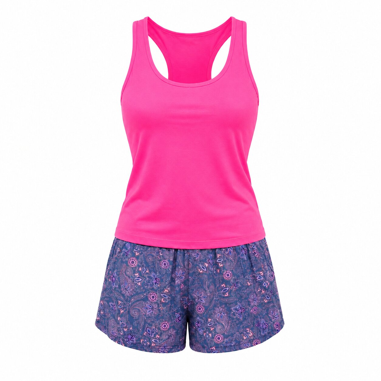 Pyjama d\'Été Femme - P-BOULEVARD-ROSE06