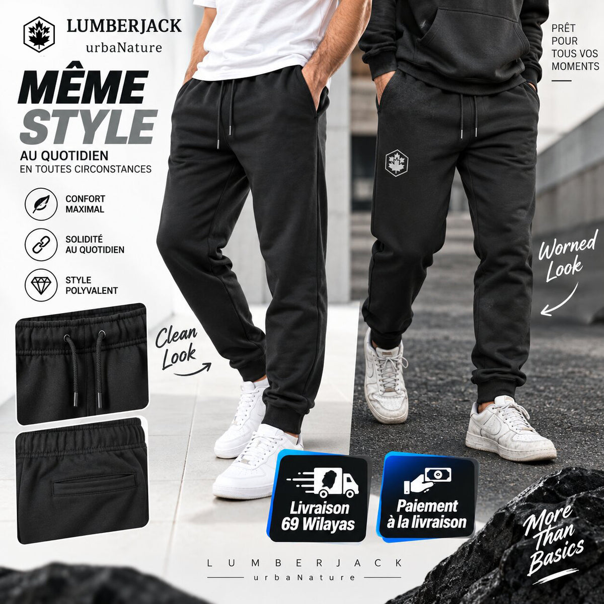 LUMBERJACK PANTALON JOGGING - LBJ-00303-DGY
