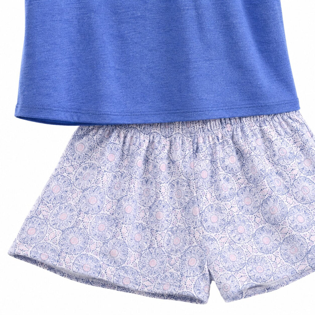 Pyjama d'Été Femme Bleu - 0400006770899