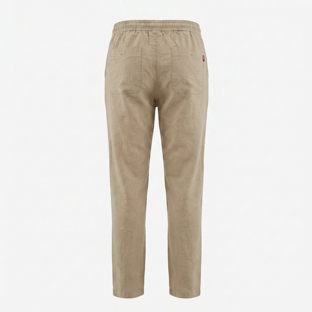 Départ Homme Pantalon en Lin Beige - MG188-G21-000735