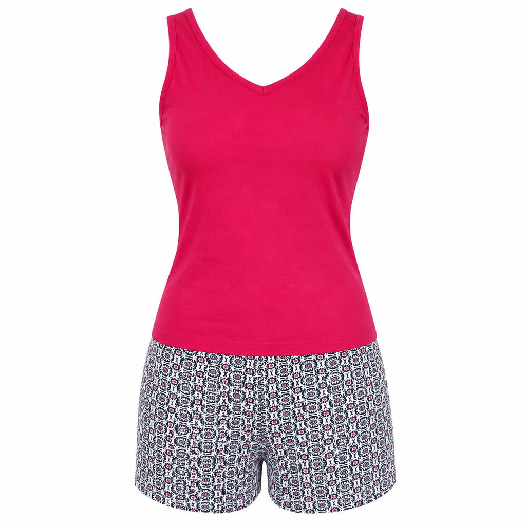 Pyjama d'Été Femme Rose - P-BOULEVARD-ROSE01