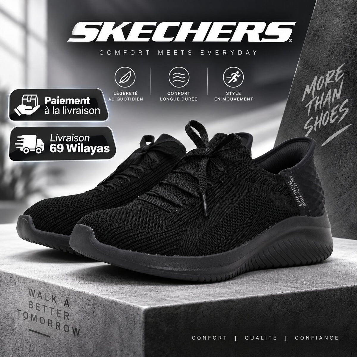 Skechers Ultra Flex 3.0 – Brilliant Path Slip-ins Sneakers - 149710-BBK