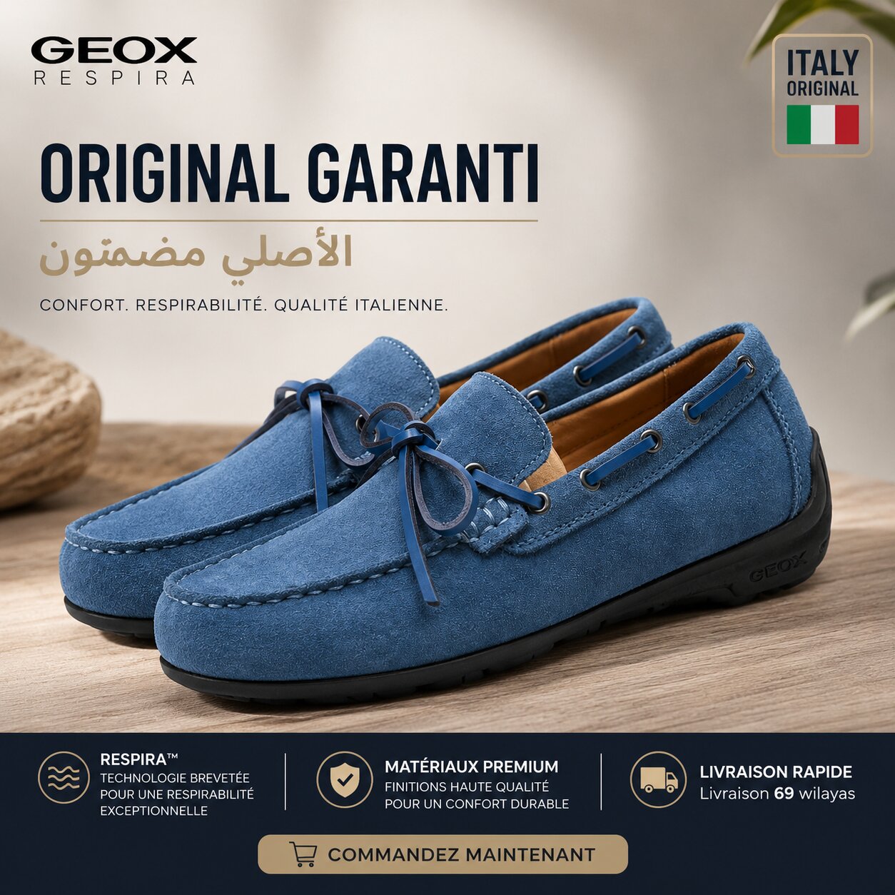Geox Homme Mocassins - U55HYB00022-C4005