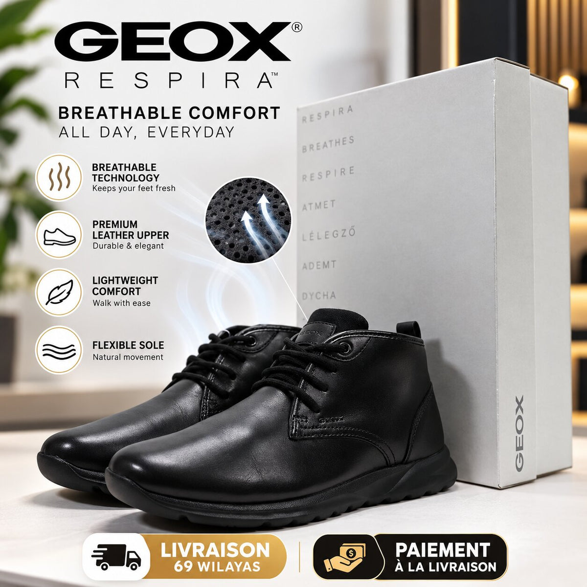 GEOX - FOOTWEAR - U940HC043BC-C9999