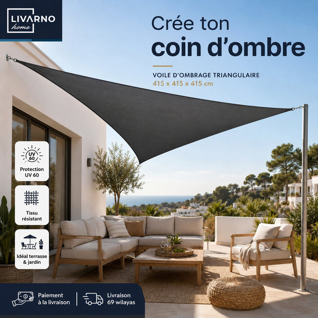 Livarno Home Triangle Sun Shade Sail - HG03610A