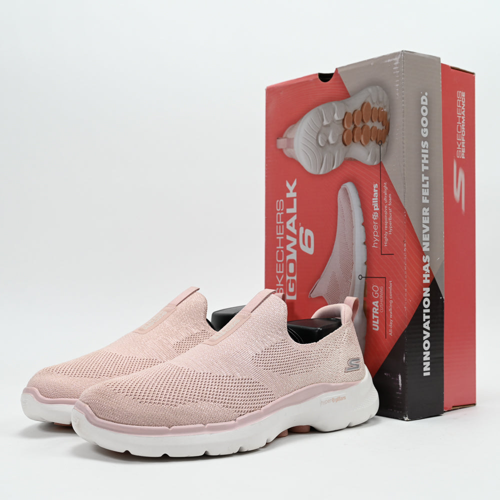 Skechers GO WALK 6 – Glimmering Walking Shoes - 124502-LTPK