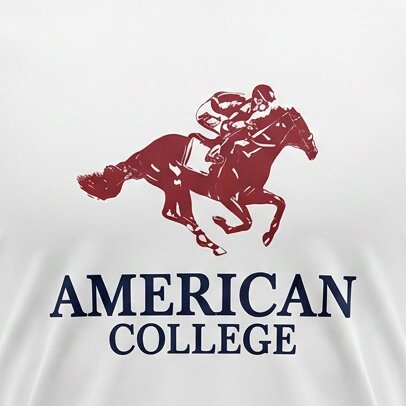 American College t-shirt pour Homme - TS260103-WHITE