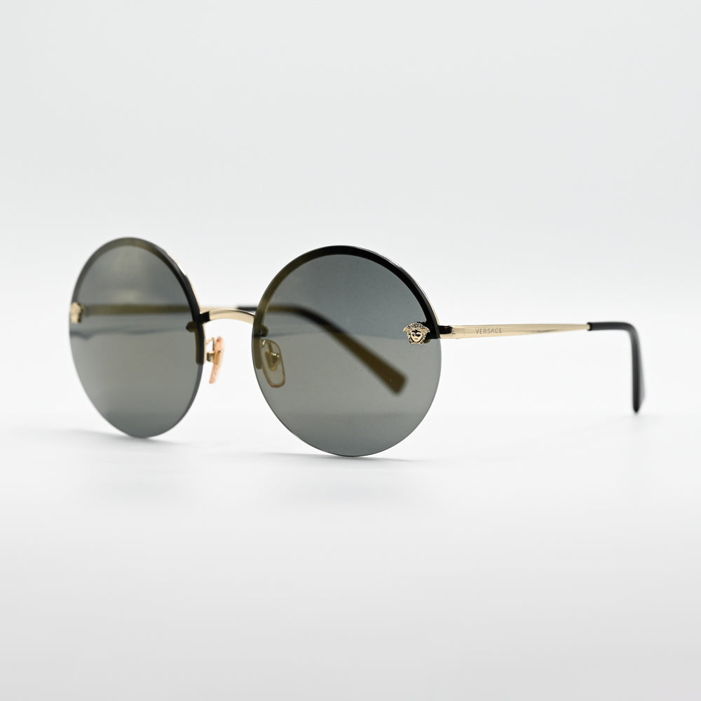 Versace Round Metal Sunglasses VE2176 - VE2176 1252/4T