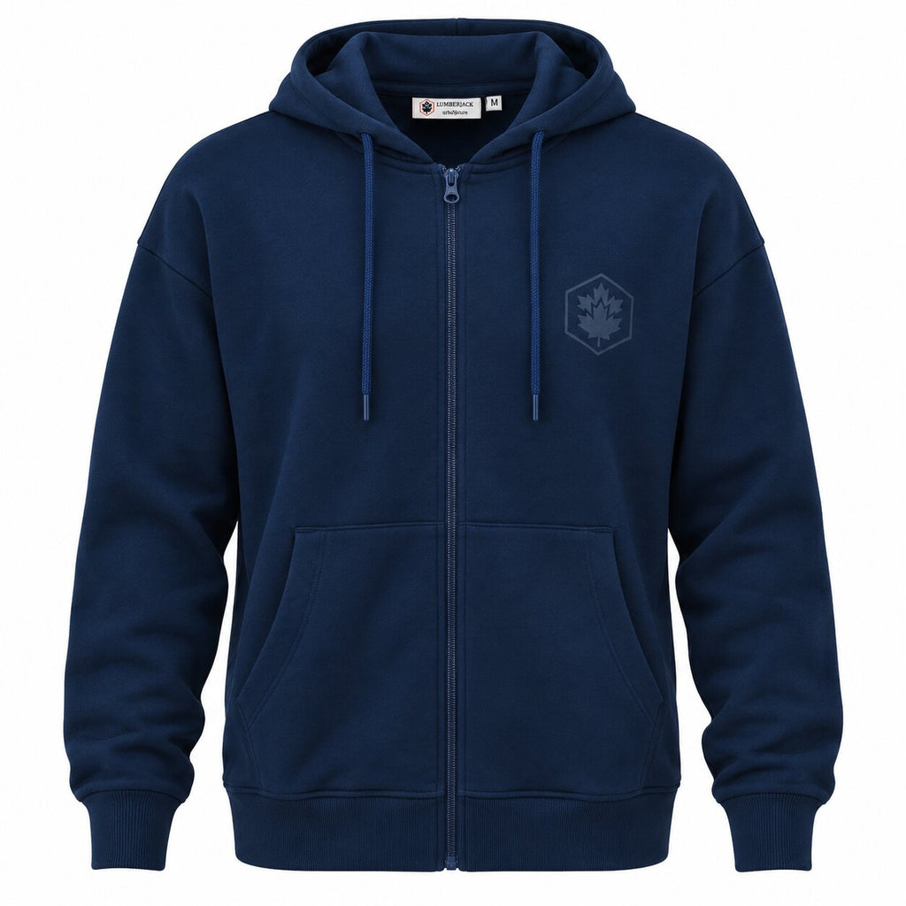 LUMBERJACK ZIP HOODIE - LBJ-00201-BLU